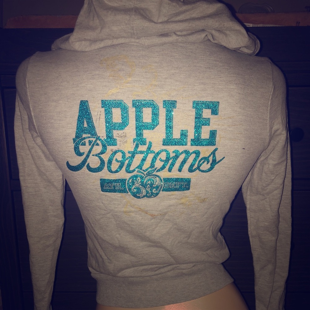 Apple bottom zipped hoodie